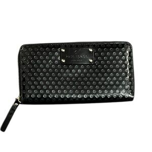 Kate Spade New York Neda Embossed PVC Zip Around Polka Dot Wallet